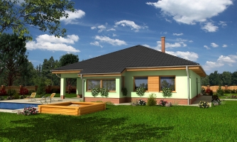 Popular house with double garage.